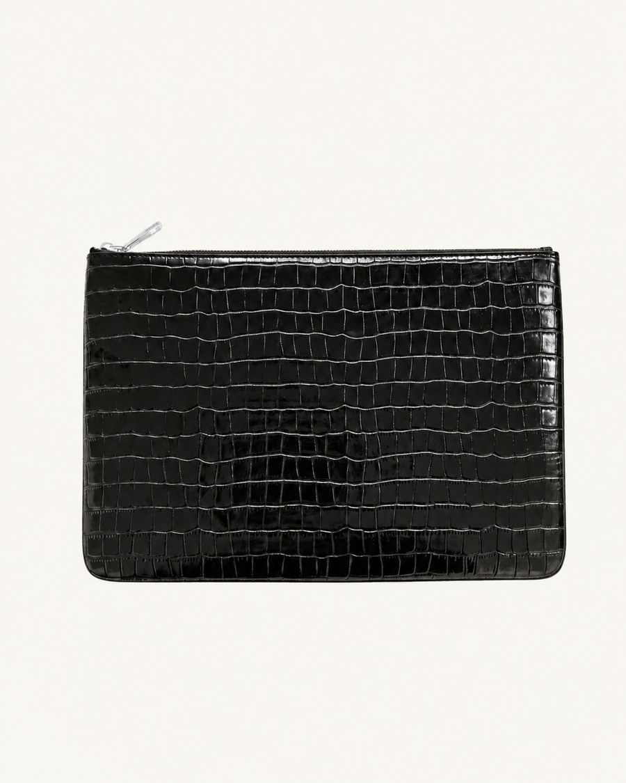 Croco Embossed Pouch